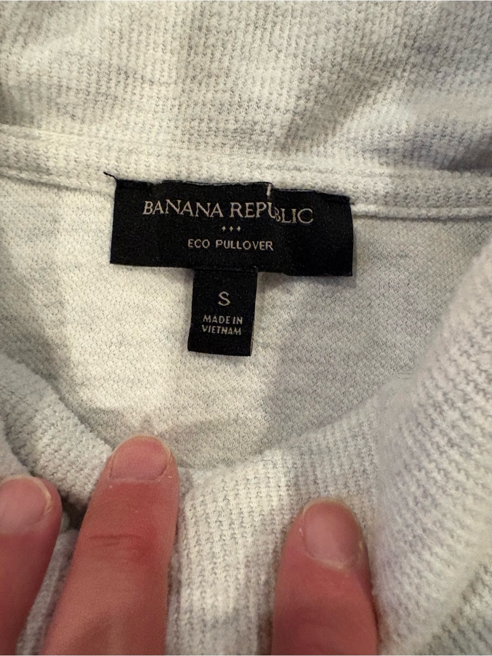 Banana Republic Light Grey Eco Pullover Sweater